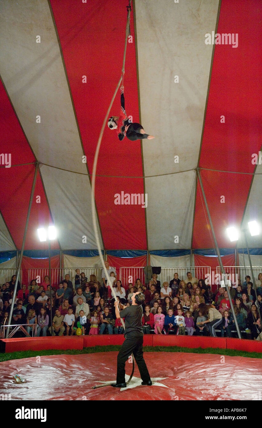 Darsteller in einem Zirkus Stockfoto