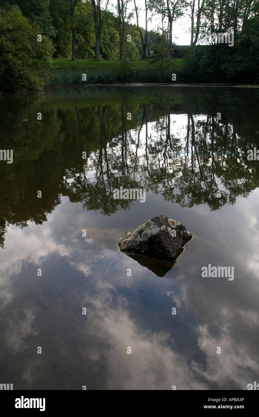 Reflexion-vertikal Stockfoto