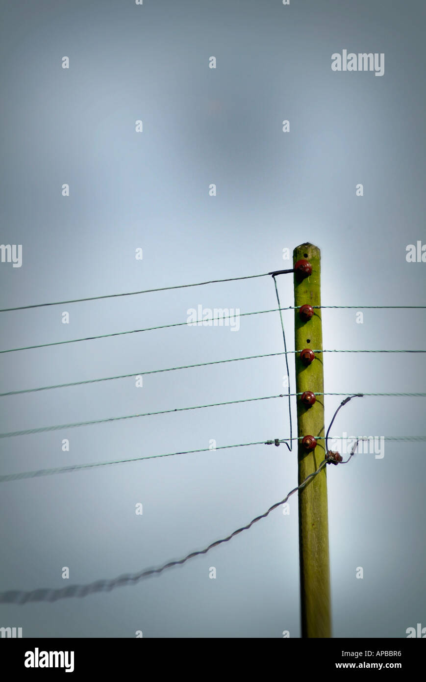 Strom-post Stockfoto