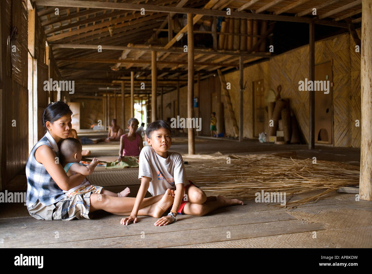 IBAN Menschen, Sarawak, Borneo, Malaysia Stockfoto