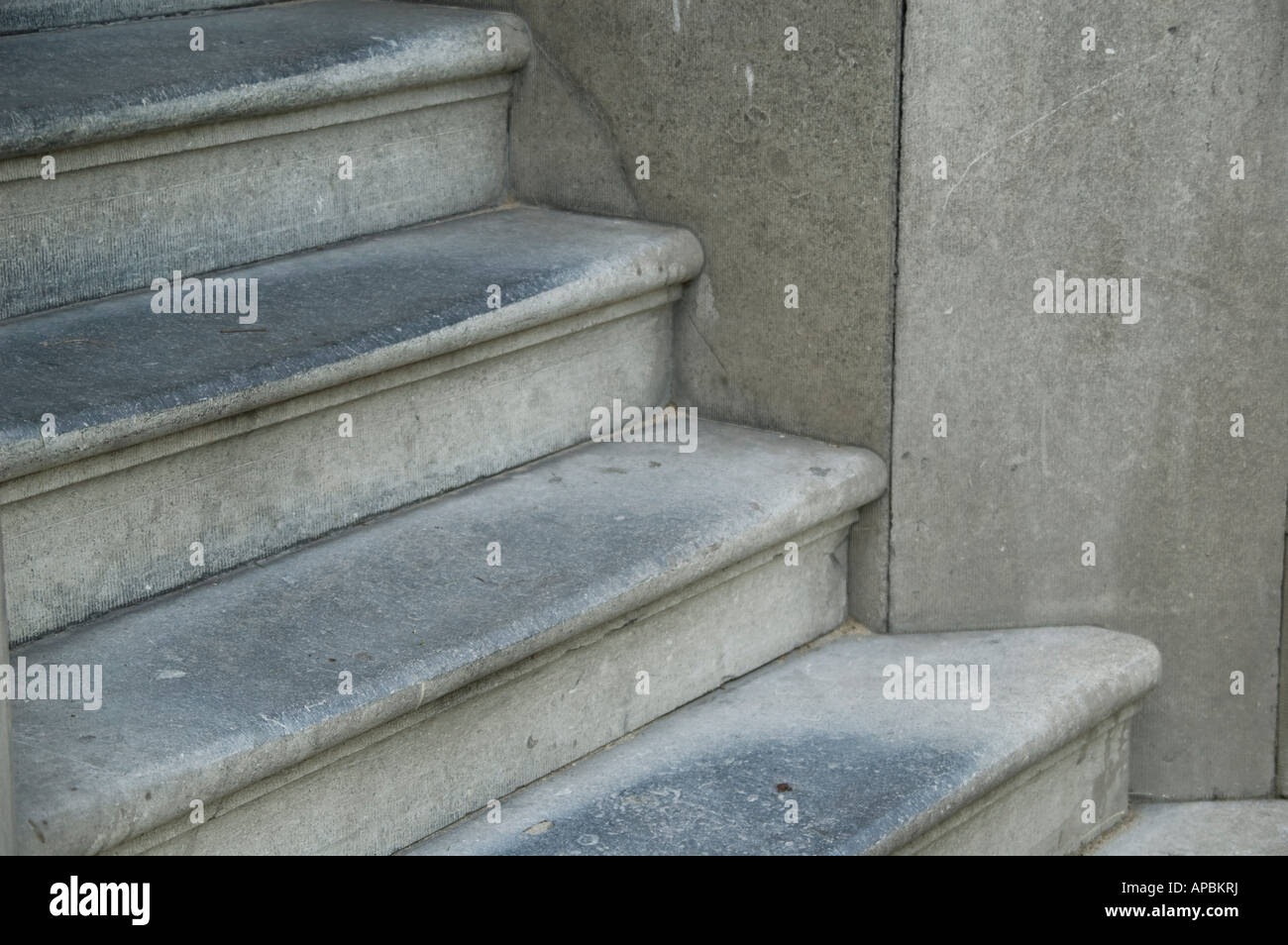 Detail der natürliche Steintreppe Stockfoto