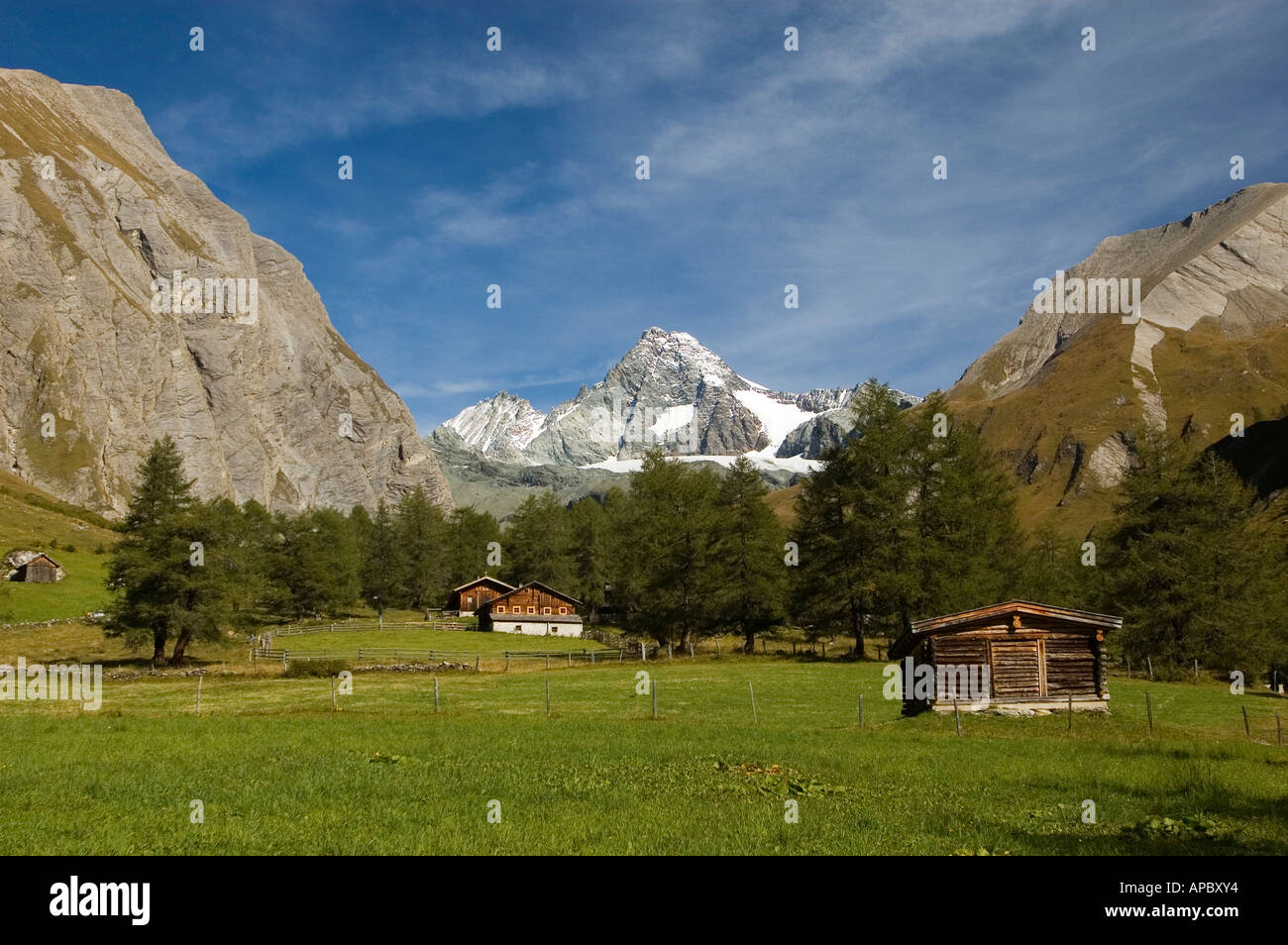 Gross Glockner 3798m, von Luckner Haus, Kalser Bergstraße, Kals in Easttyrol, Tirol, Österreich Stockfoto