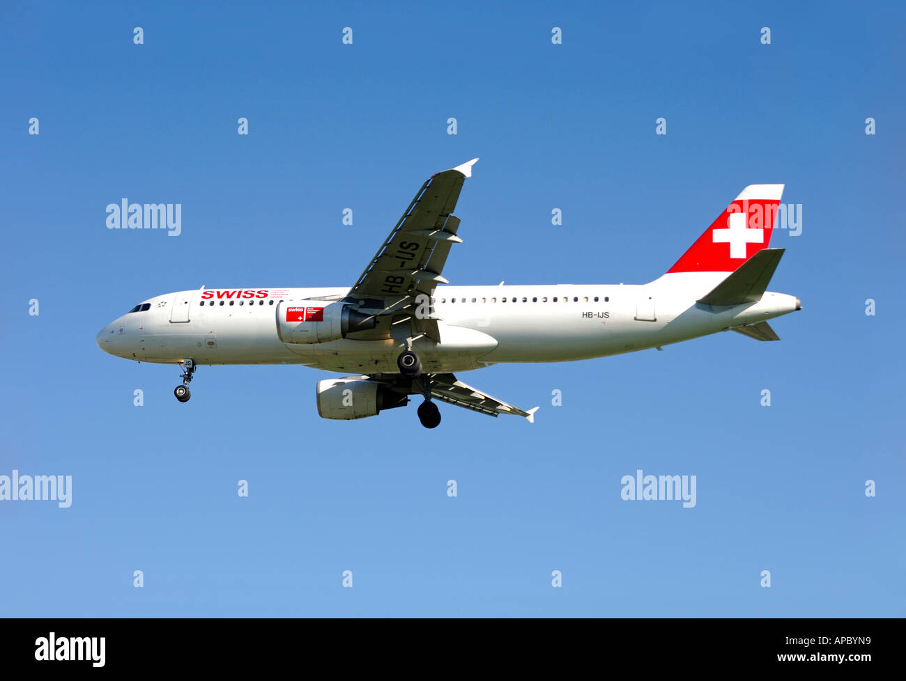 Airbus A320-214, Swiss International Airlines, Schweiz Stockfoto
