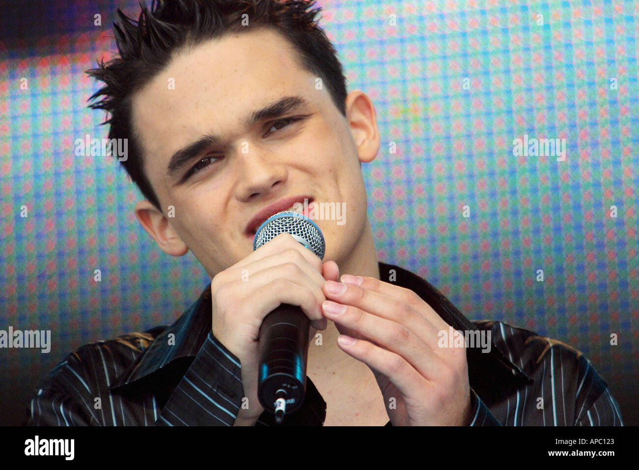 Gareth Gates, Pop-Sängerin, pop-Idol Runner-up. Stockfoto
