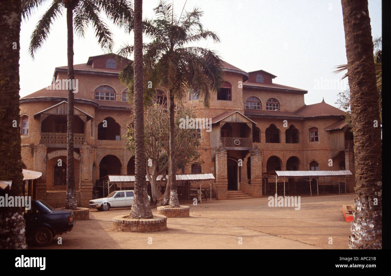 Sultans Fons Palast Foumban Kamerun Westafrika Stockfoto