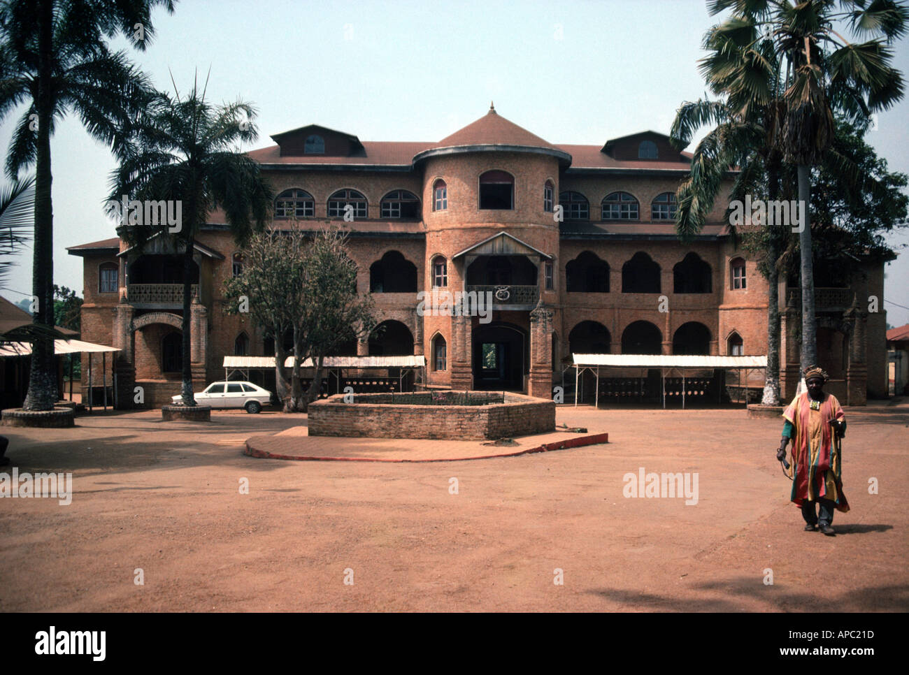 Sultan s Fon s Palace Foumban Kamerun Westafrika Stockfoto