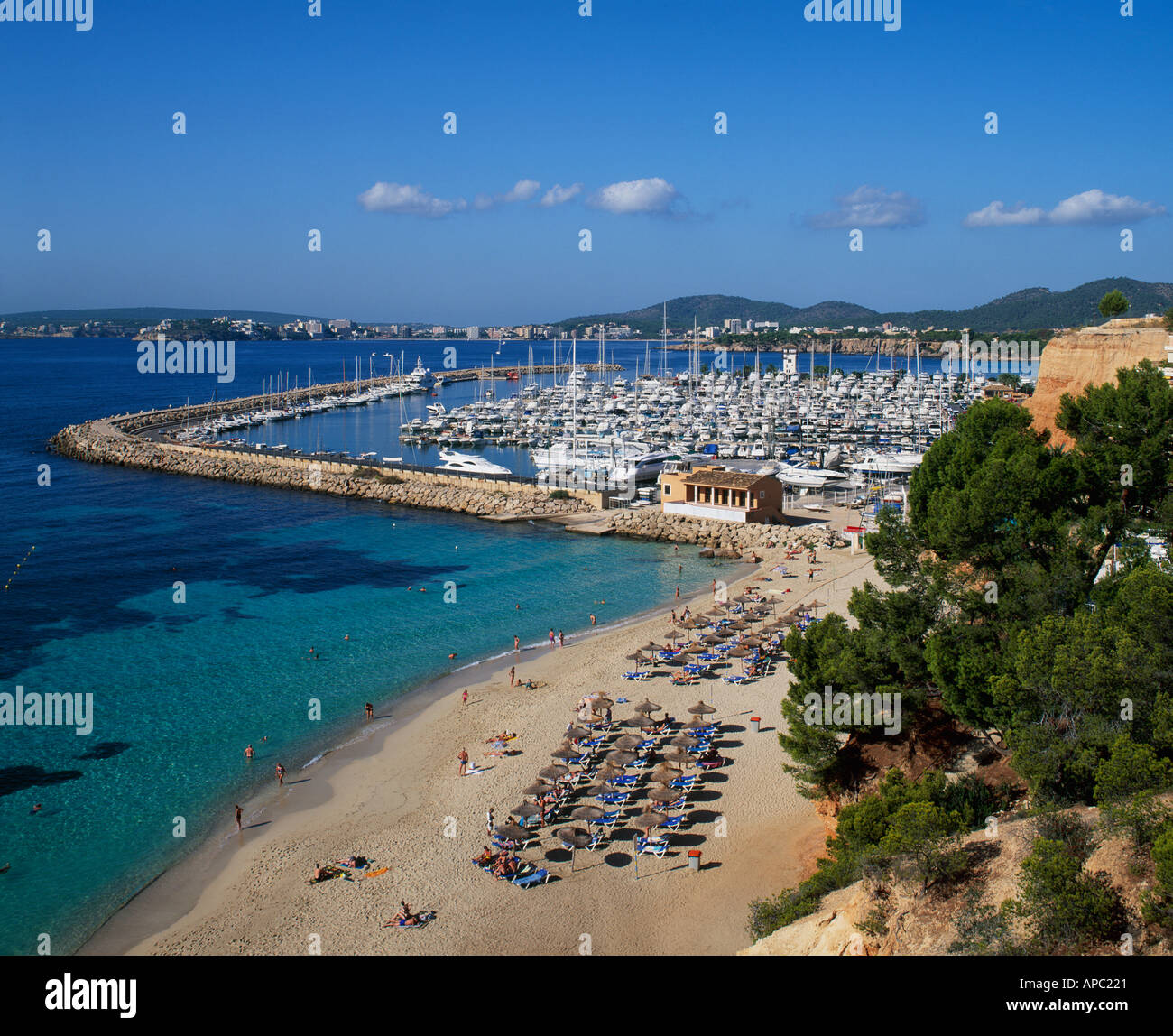 Portals Nous Mallorca Balearen Spanien Stockfoto