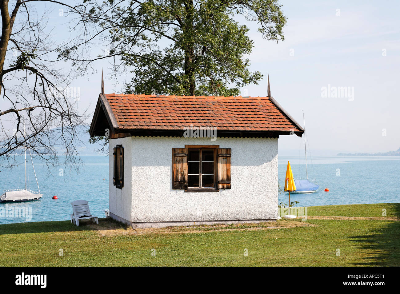 Gustav Mahler Haus in Steinbach am Attersee See, Salzkammergut, Oberösterreich Stockfoto