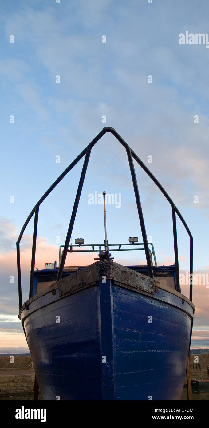 Bug eines Bootes, Irland Stockfoto