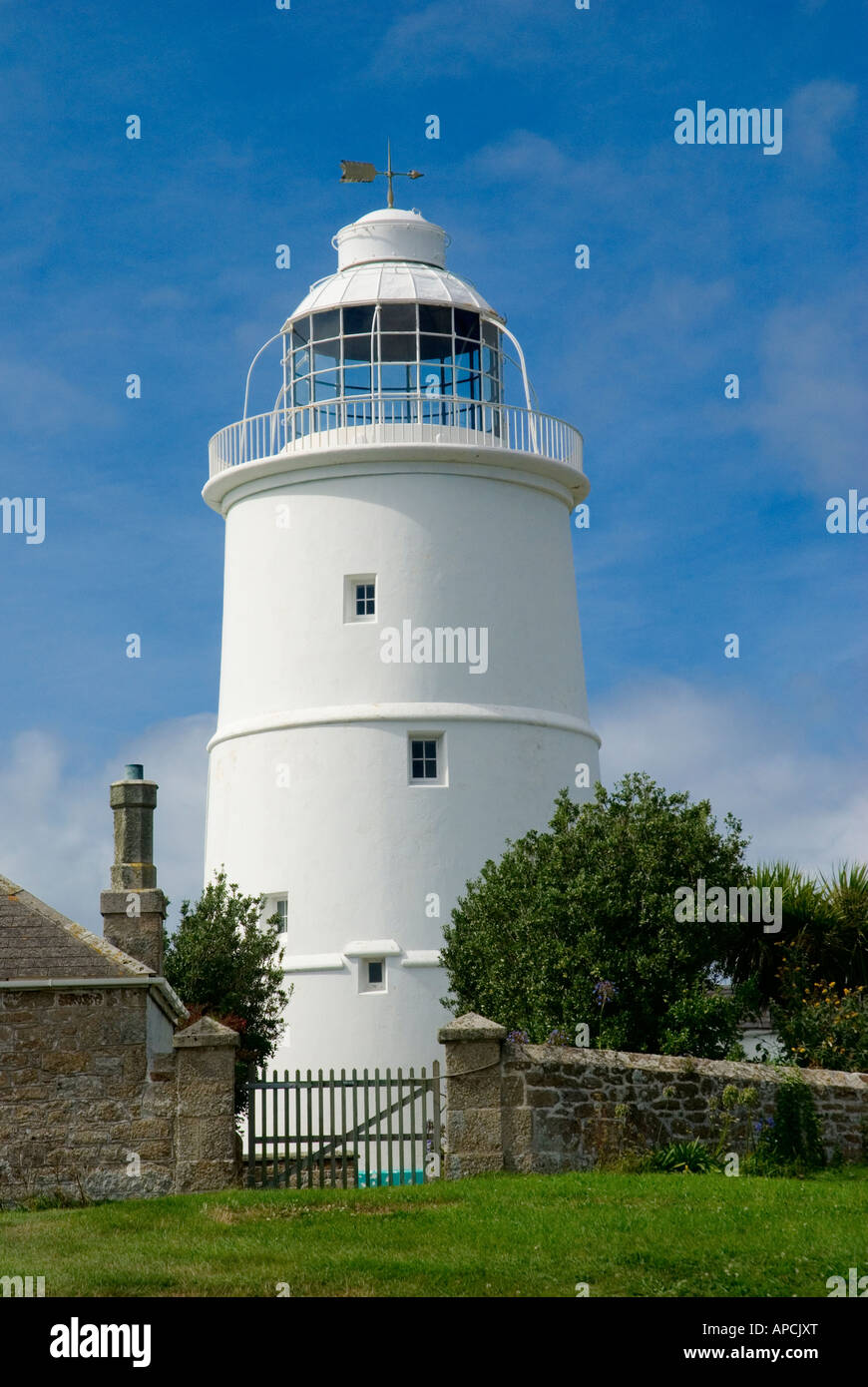 St Agnes Leuchtturm Isles of Scilly England UK Stockfoto