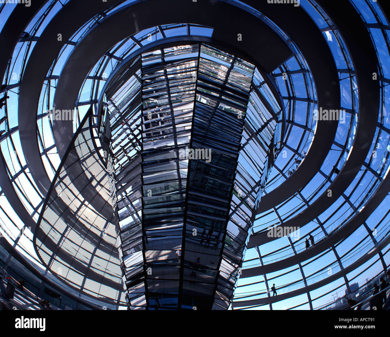 Reichstagskuppel, Berlin, Deutschland Stockfoto