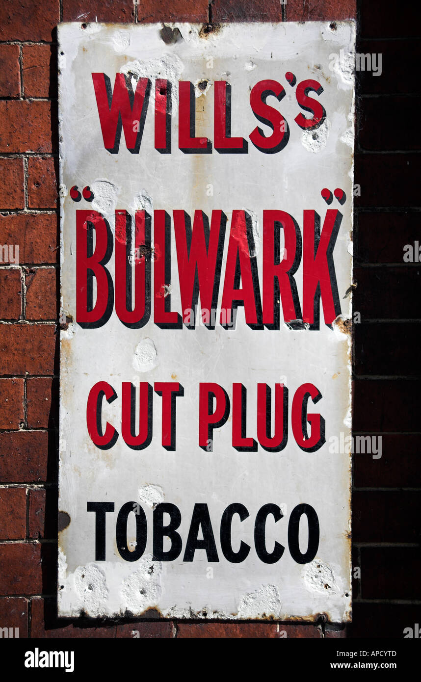 Tabak-Werbemittel Stockfoto