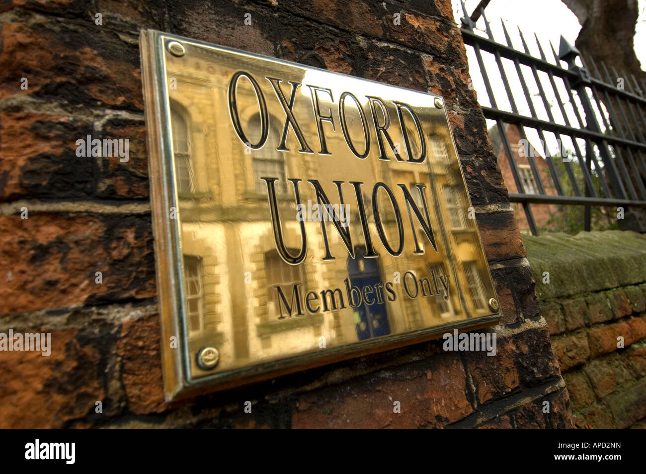 Die berühmte Oxford Union Debattierclub, wo viele ehemalige Premierminister ihre Fähigkeiten in der Kammer geschliffen Stockfoto