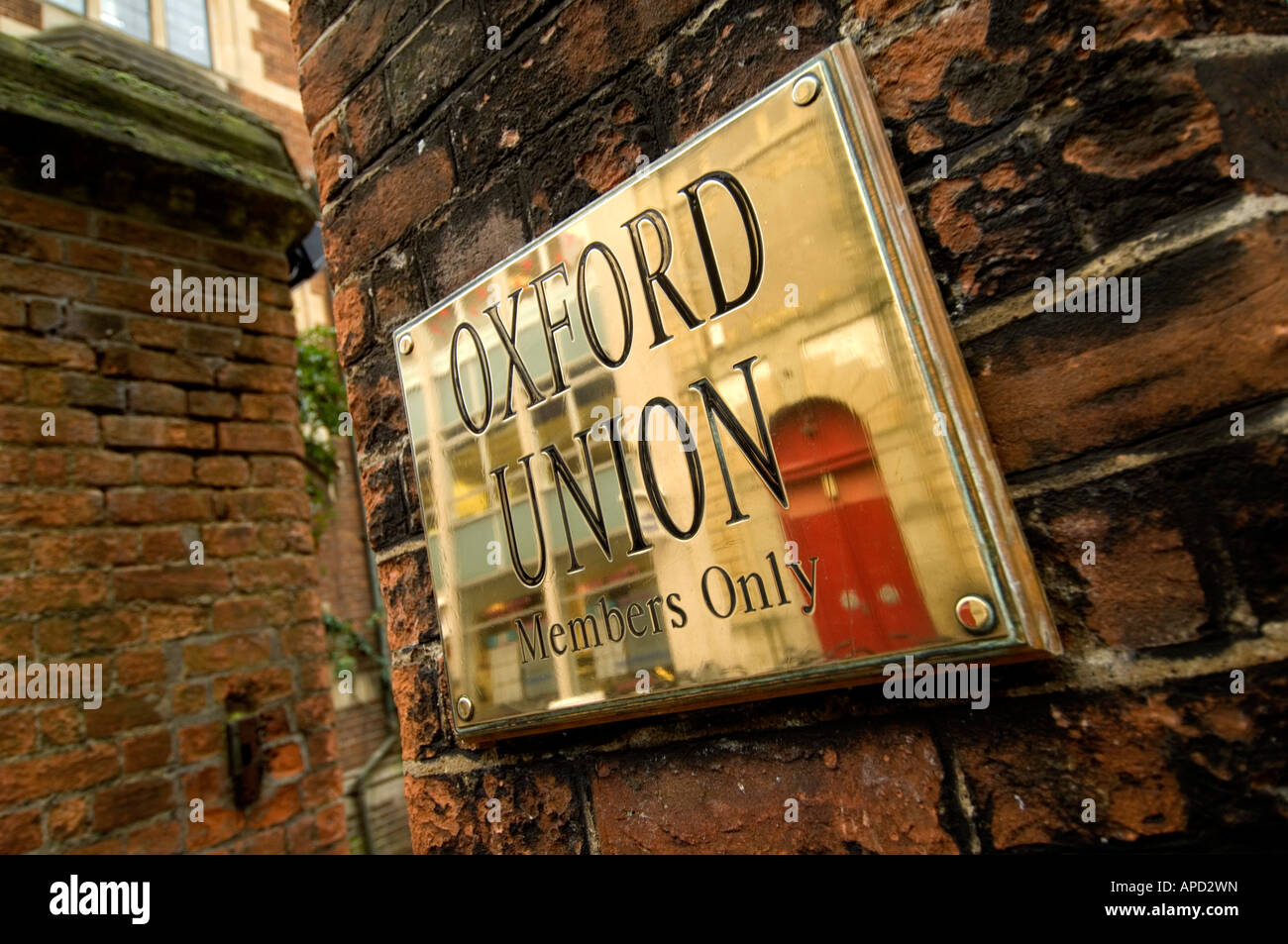 Die berühmte Oxford Union Debattierclub, wo viele ehemalige Premierminister ihre Fähigkeiten in der Kammer geschliffen Stockfoto