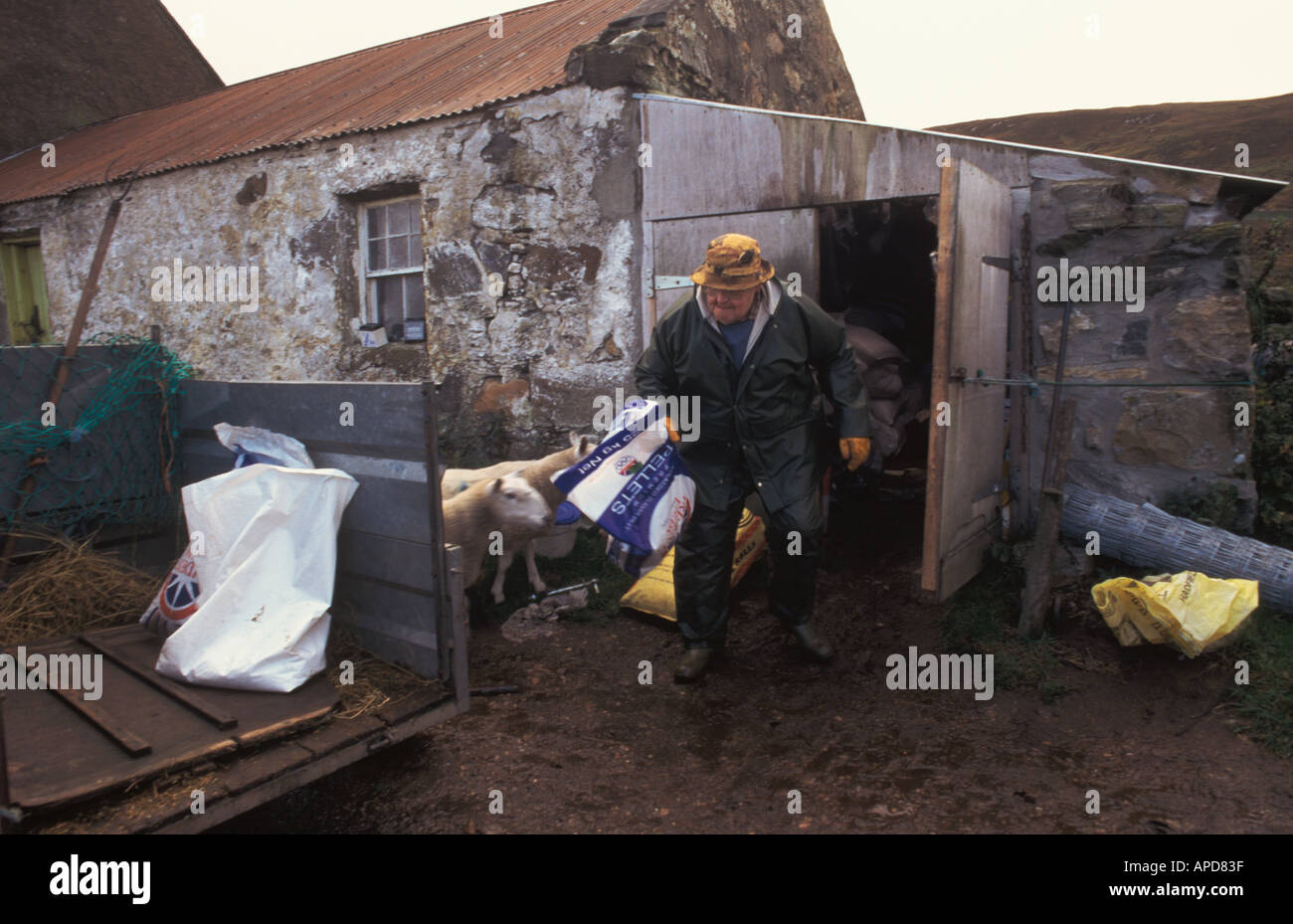 Len Mackay Crofter in Bettyhill Sutherland Schottland Stockfoto