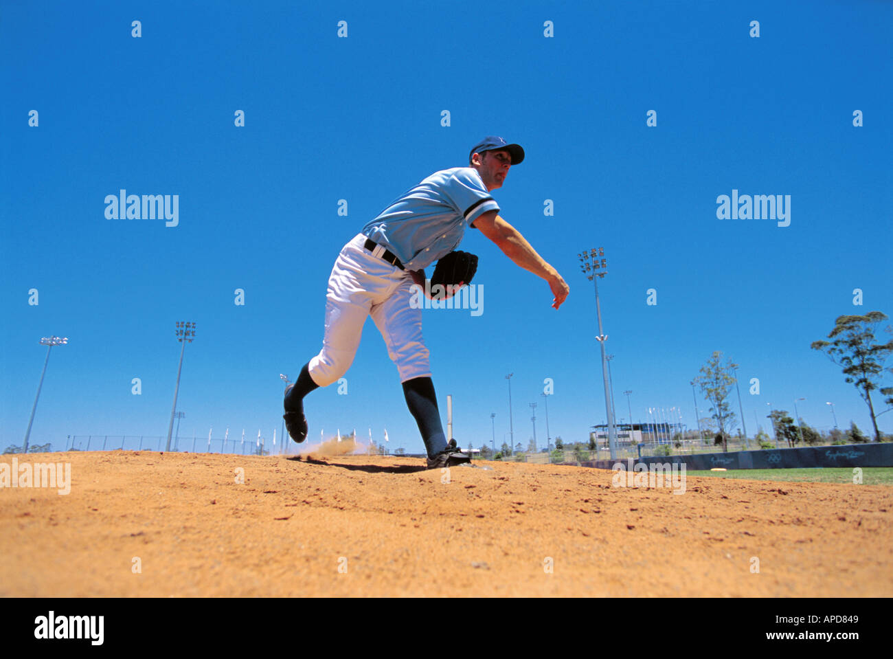 Sport Baseball Pitcher Stockfoto