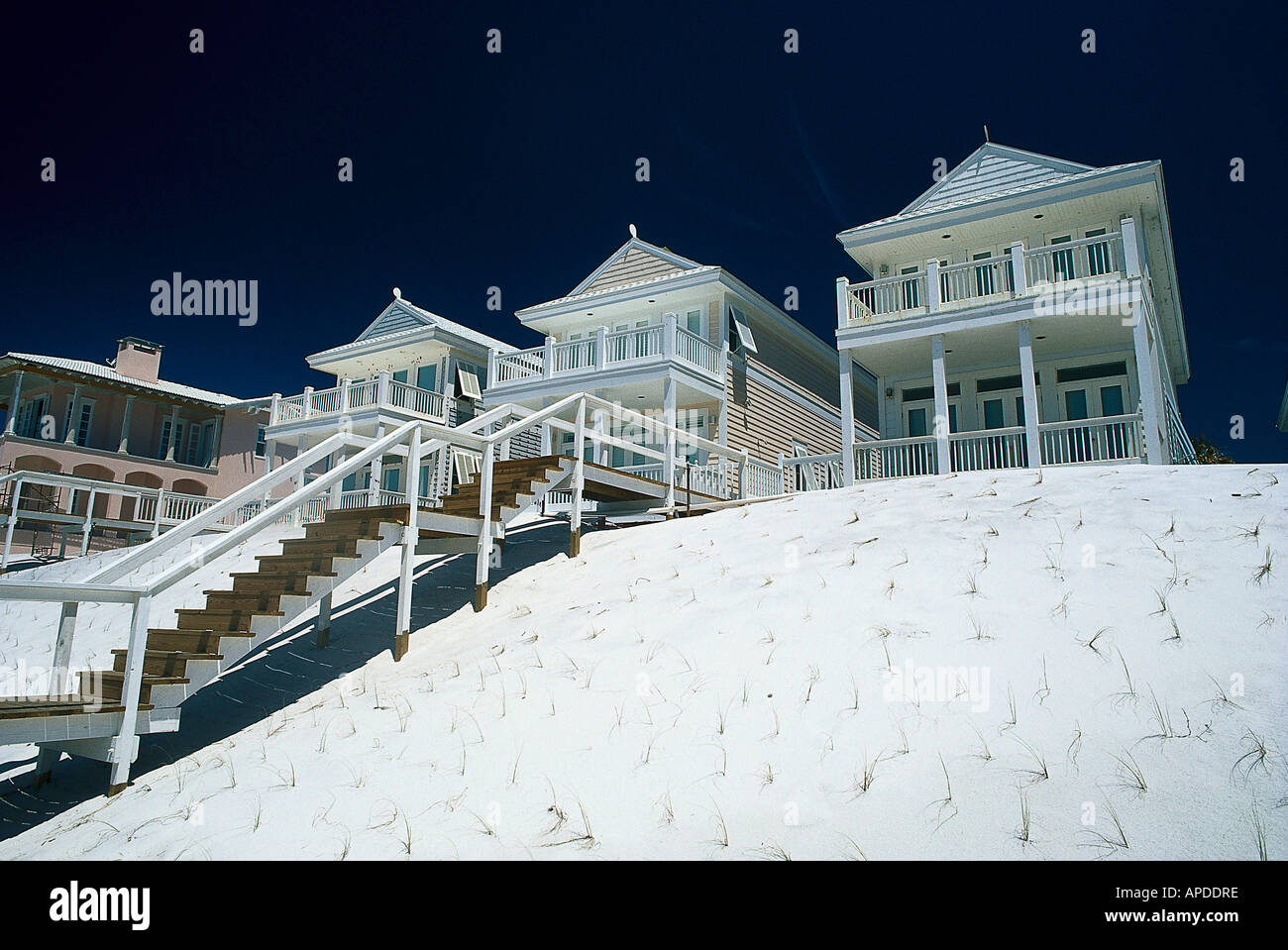 Sommer-Residenzen, Santa Rosa Island Florida, USA Stockfoto