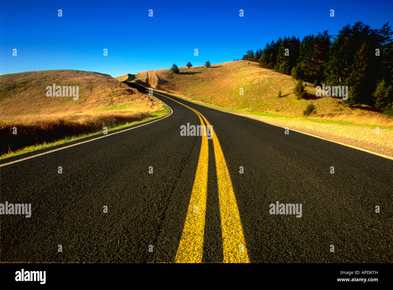 Verlassenen Highway Route 1 Kalifornien Stockfoto