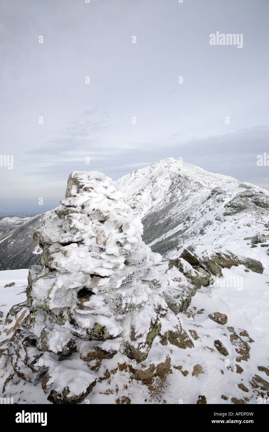 Appalachian Trail Ausblicke entlang der Franconia Ridge Trail.Located in den White Mountains New Hampshire USA Stockfoto