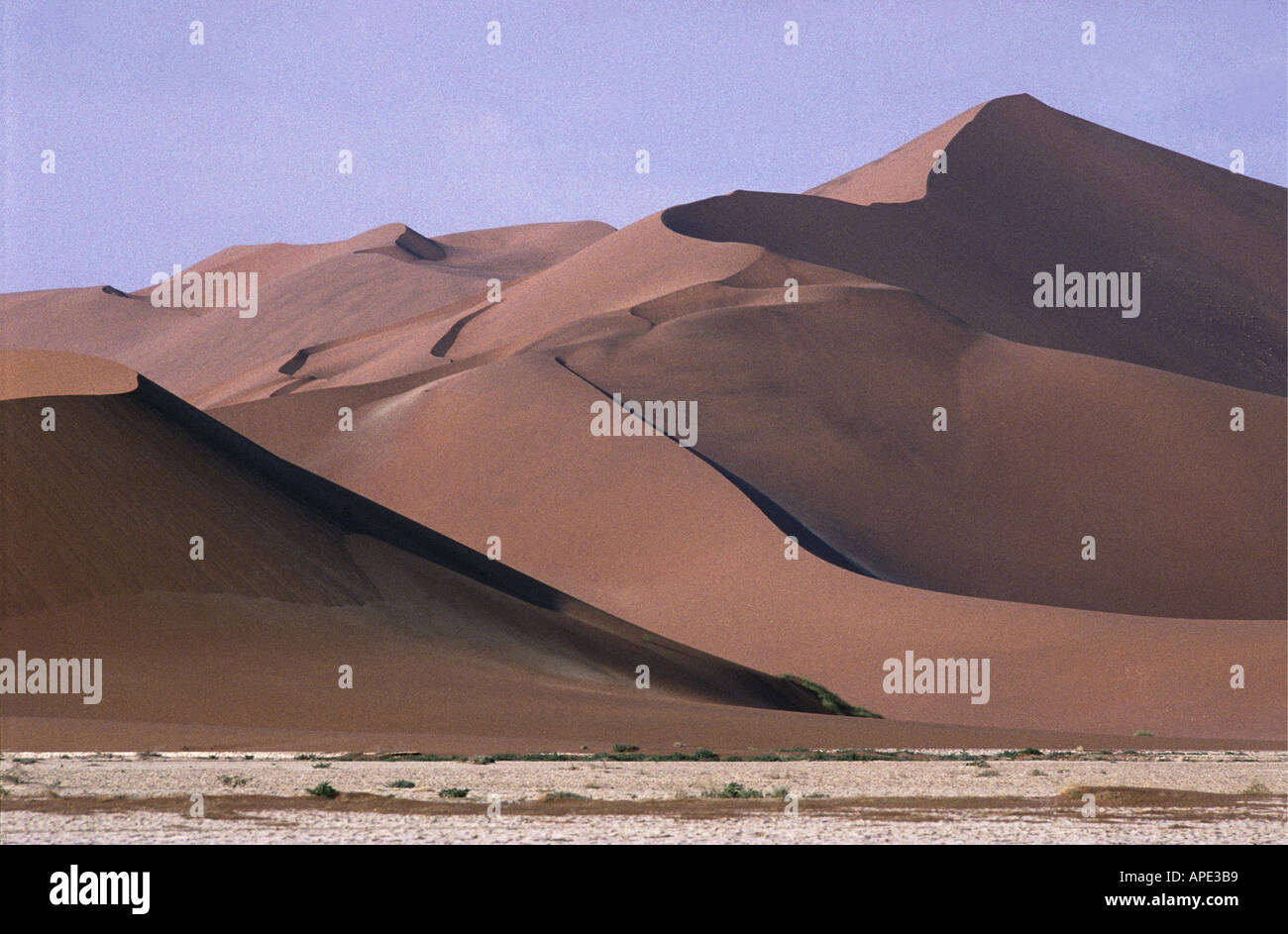 Sanddünen Namibia Südwest-Afrika Stockfoto