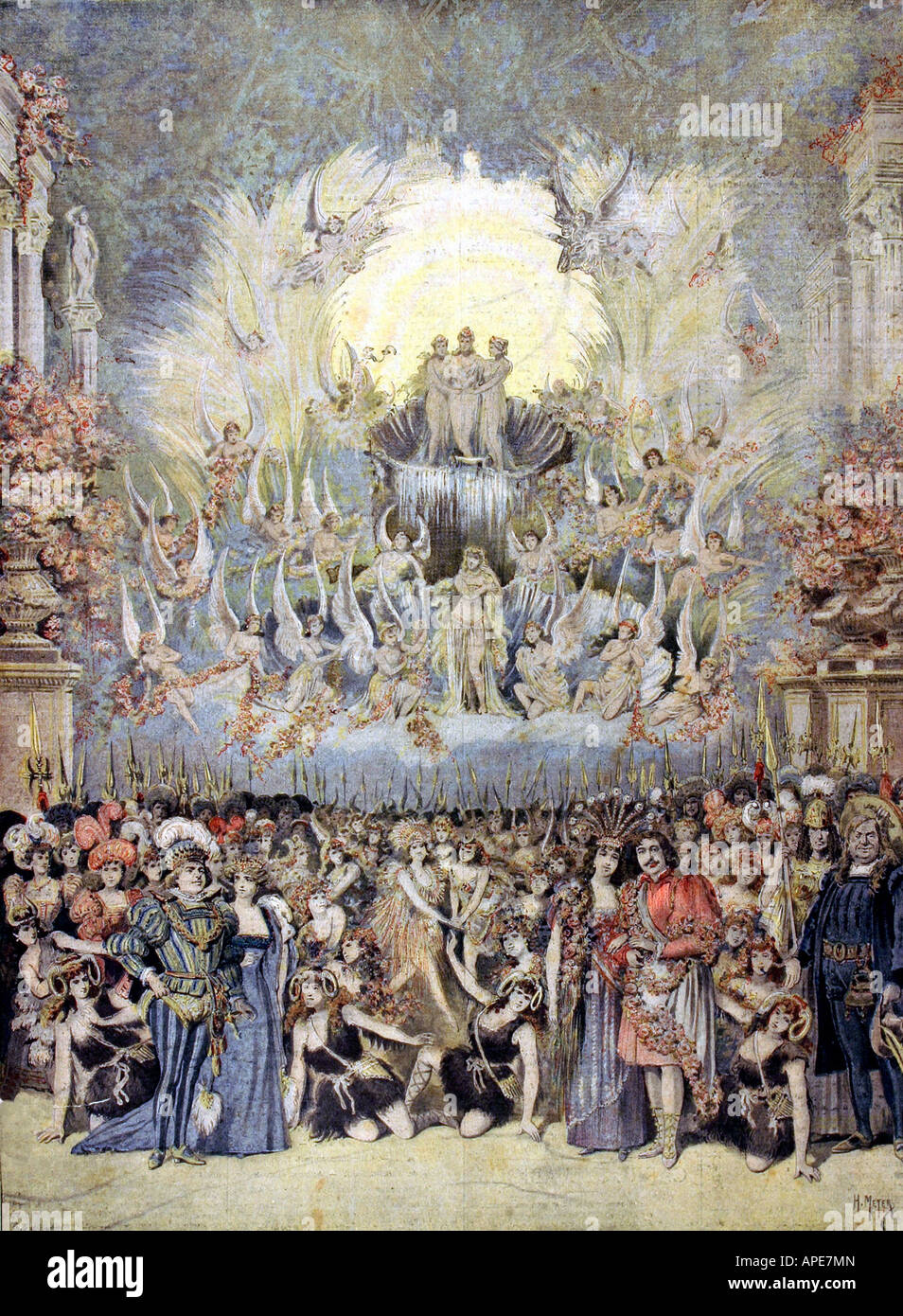 Presse/Medien, Zeitschriften, "Le Petit Journal", Paris, 6. Band, Nummer 266, illustrierte Beilage, Sonntag, 22. Dezember 1895, Illustration, "Theater de la Gaité, "Panurge", Stockfoto