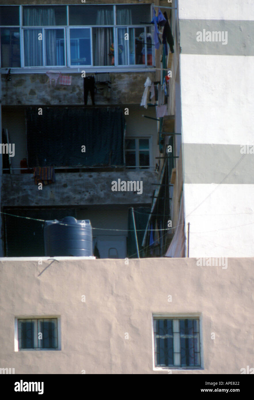 Vorhänge und Streifen-Beirut-Libanon Stockfoto