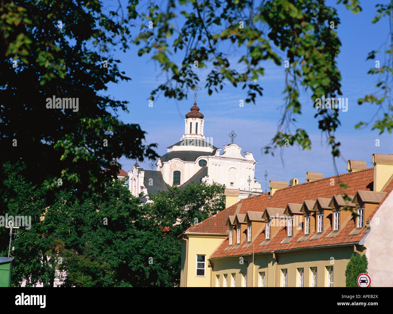 Russisch-orthodoxe Kirche, Heilige Mutter Gottes, Vilnius, Litauen Stockfoto