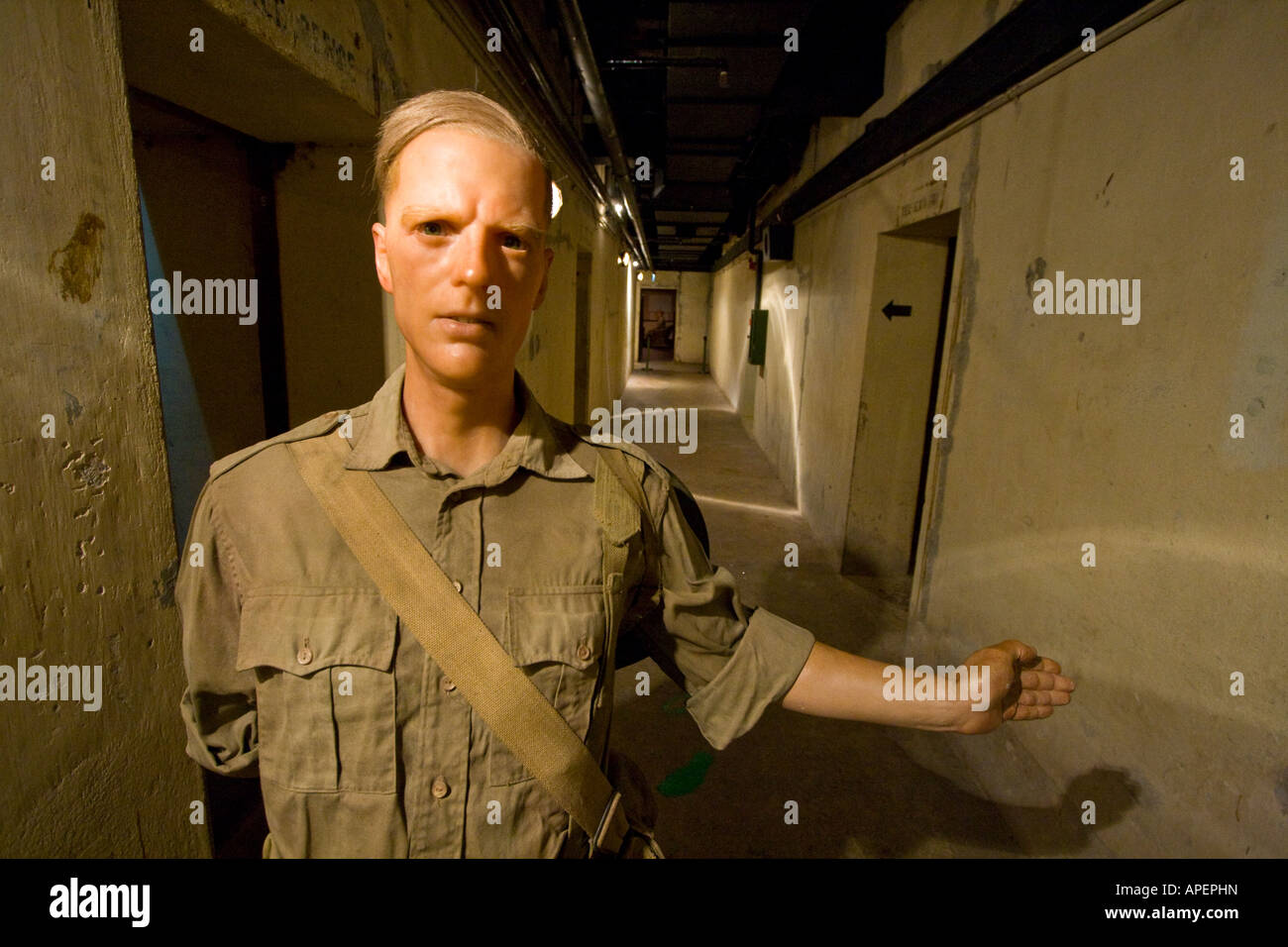 Battle Box WWII Malaya Singapur Command Center Fort Canning Singapore Stockfoto