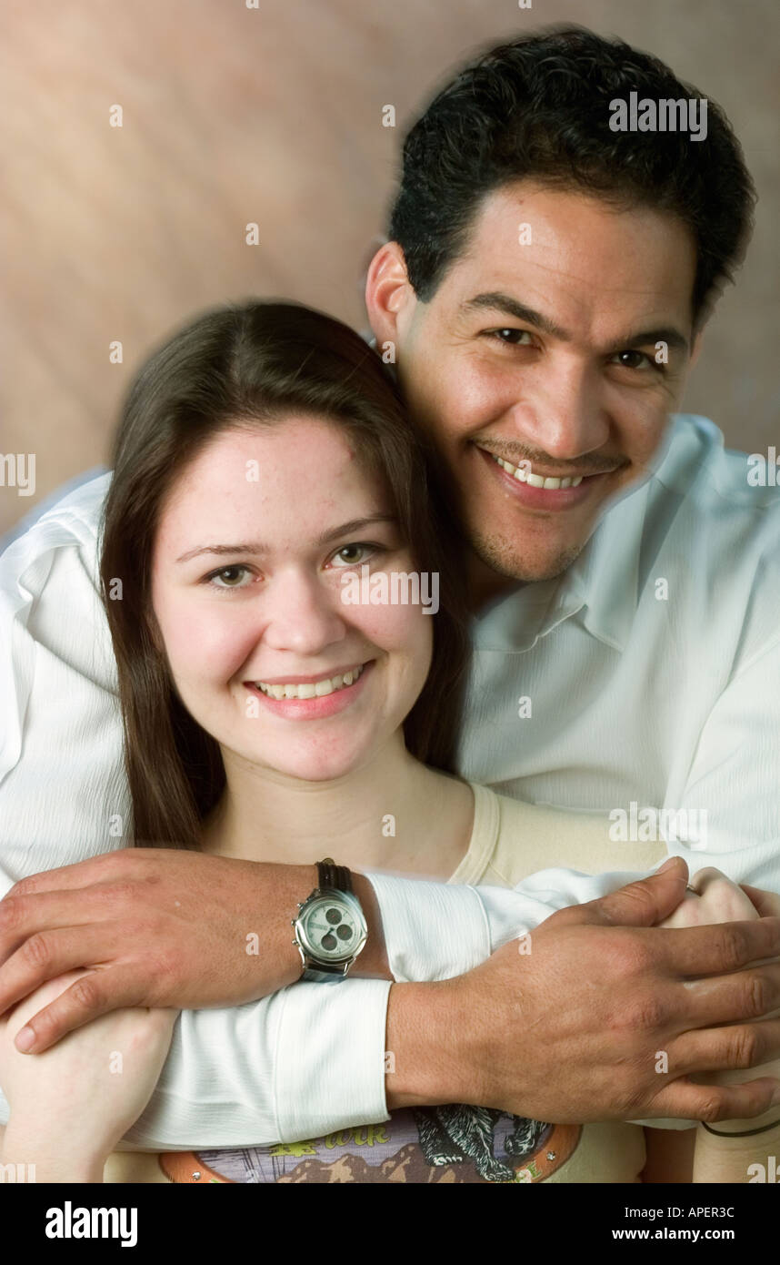 Multi-ethnischen paar-Porträt Stockfoto