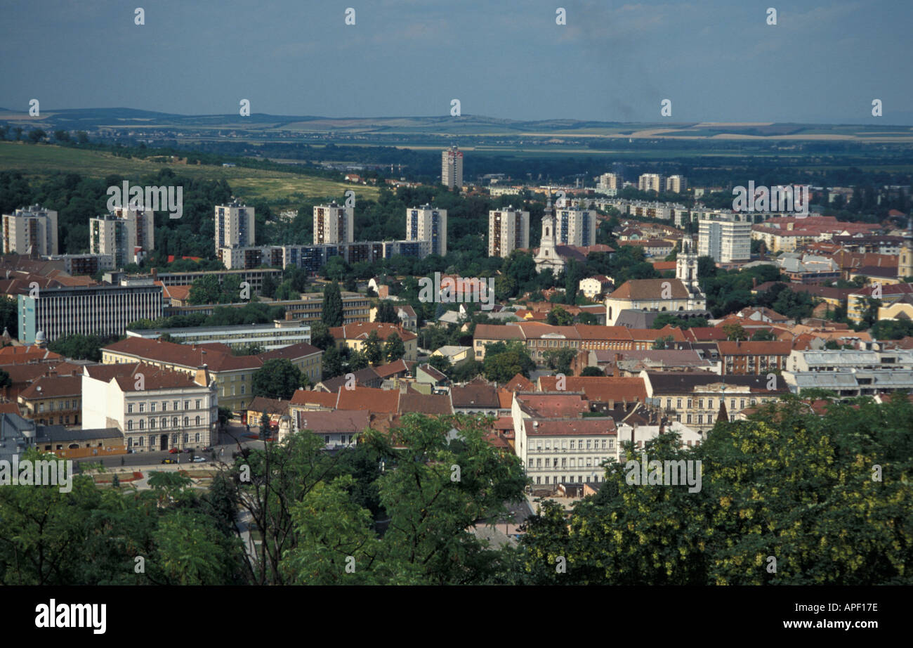 Miskolc, Blick vom Fernsehturm Stockfoto