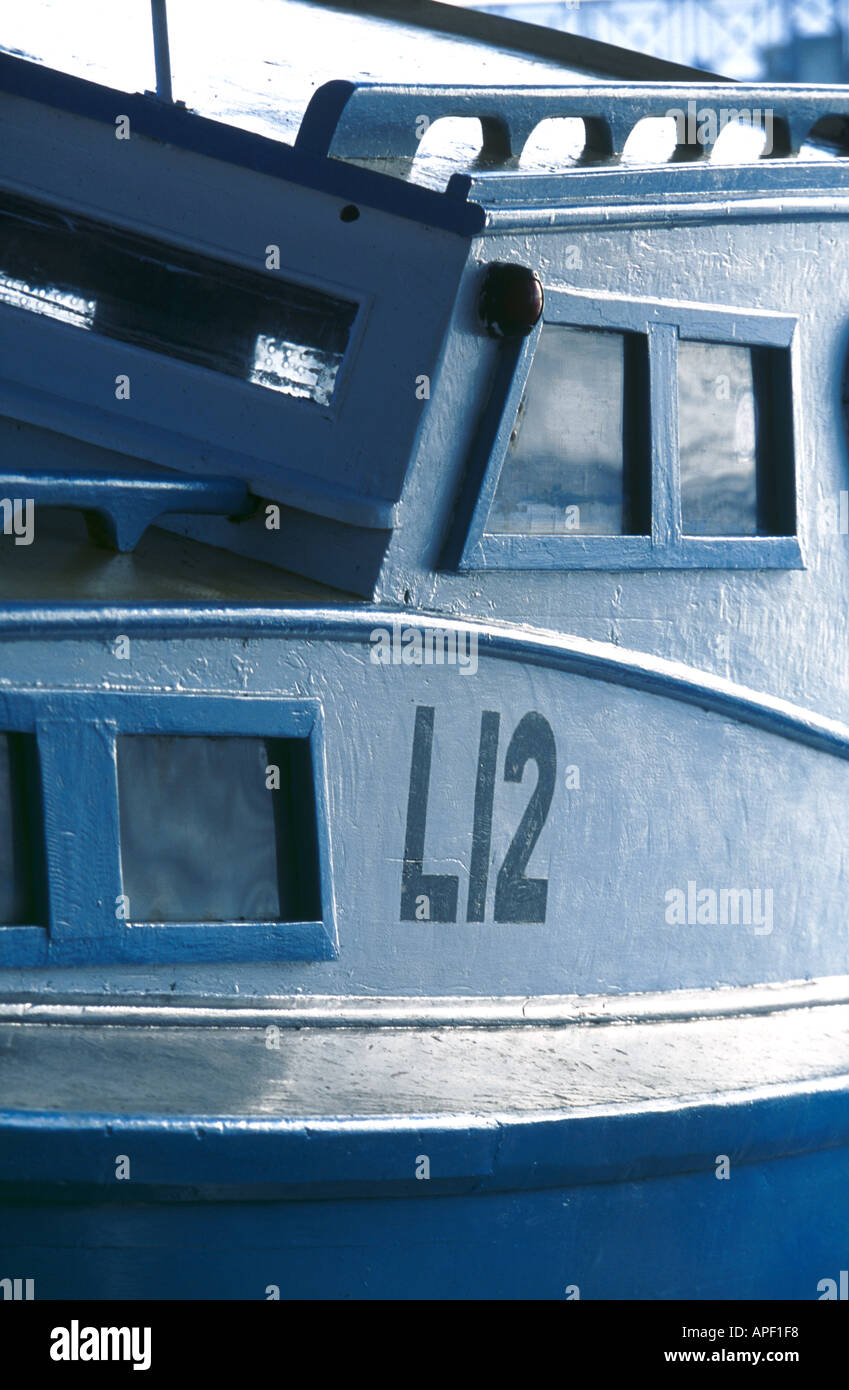 L12 Fischerboot Barbados Stockfoto