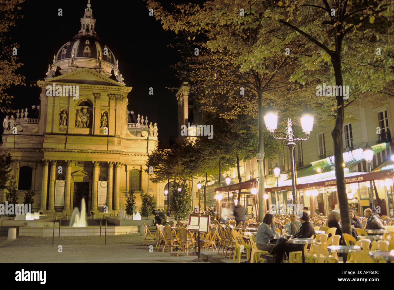 Frankreich Paris Place De La Sorbonne Stockfoto