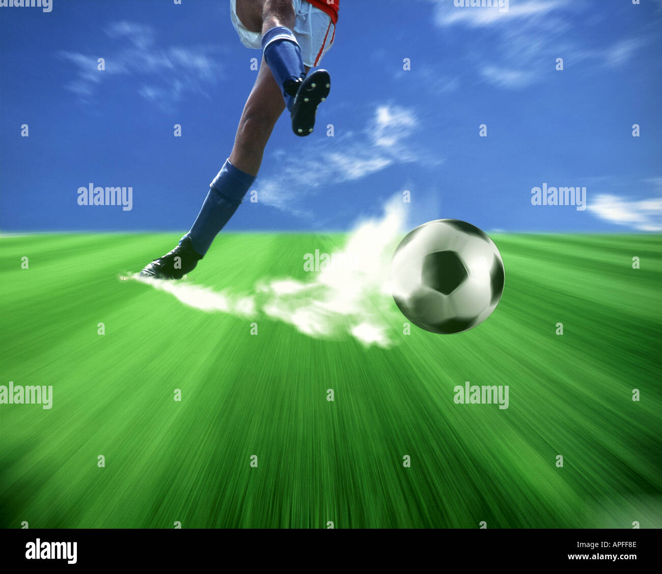 Sport Illustrationen Computergrafik CG-Team Sport-Ballsport-Fußball-Fußball Stockfoto