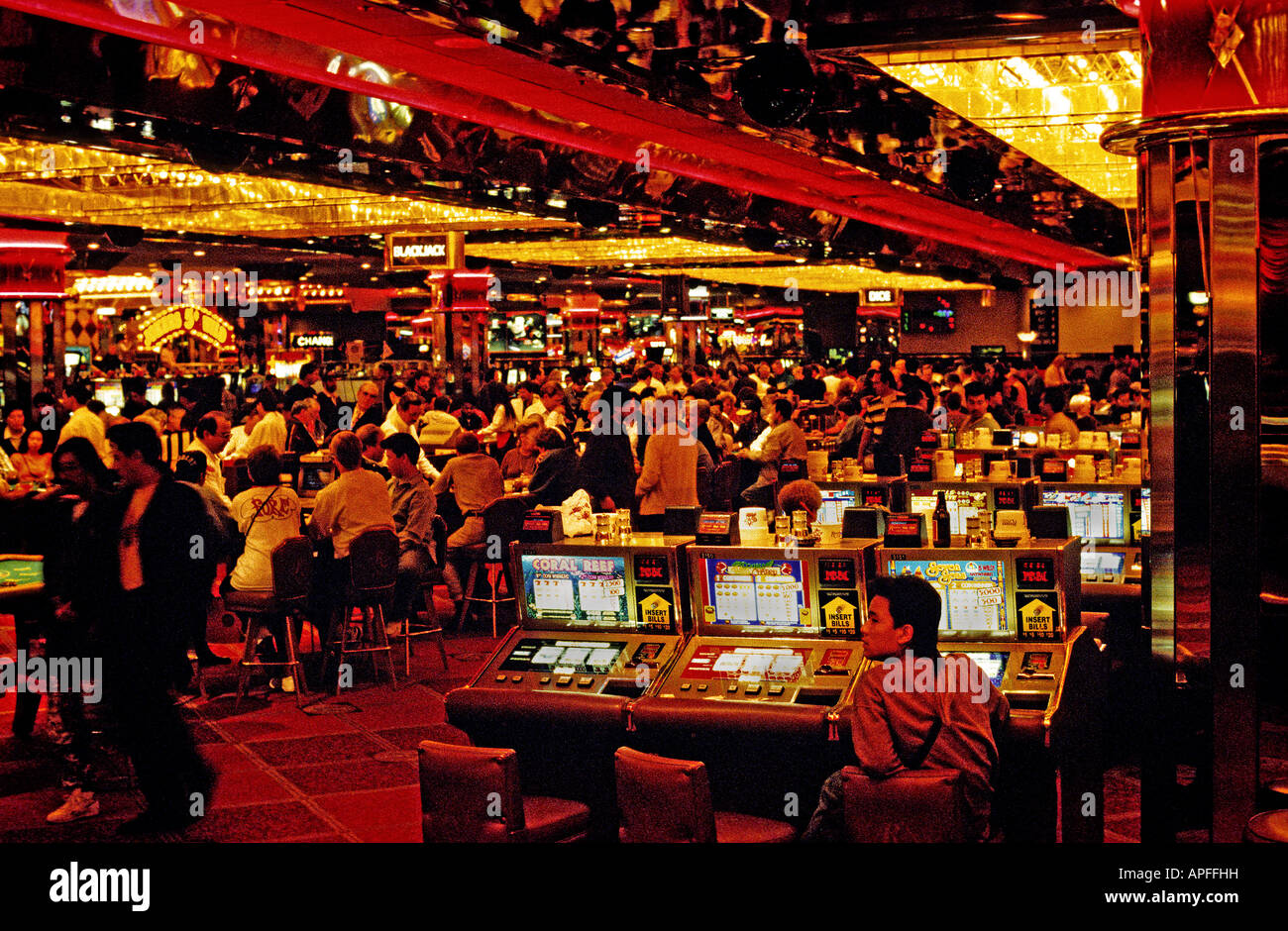 Nevada Las Vegas Aufregung Symbol Nacht Leben Nachtleben Gewinn süchtig lose Süchtigen Vermögen zu gewinnen Spiel Chance Spielgeld Stockfoto