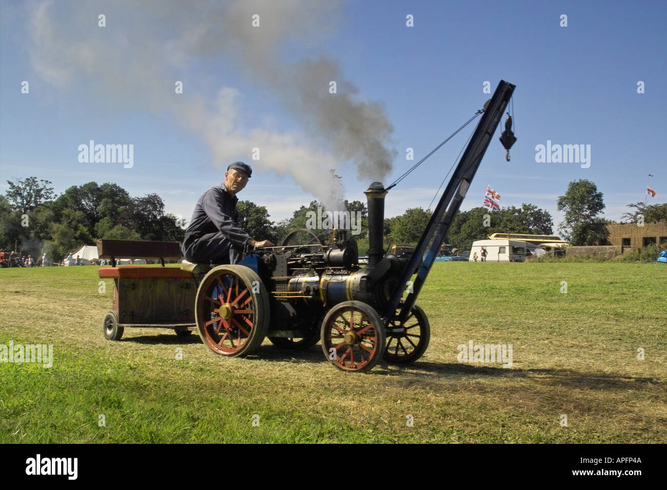 Arbeitsmodell Kran Motor Stockfoto