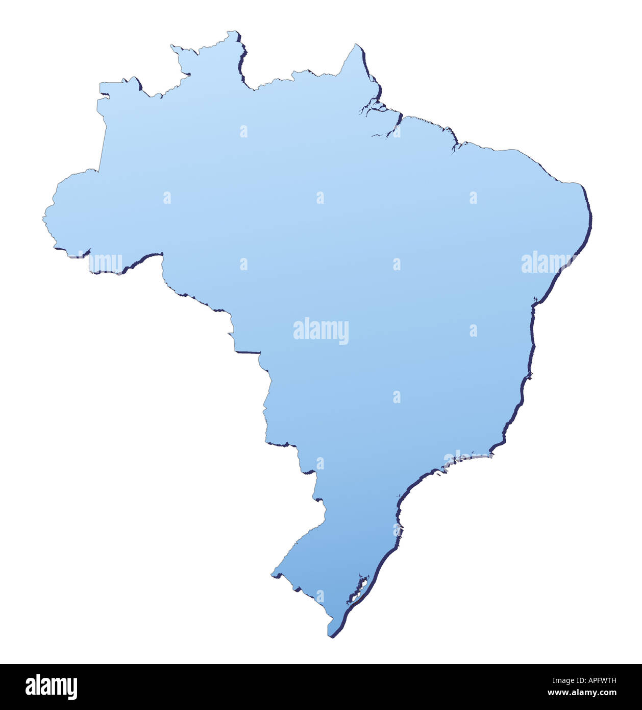 Brasilien Karte Stockfoto