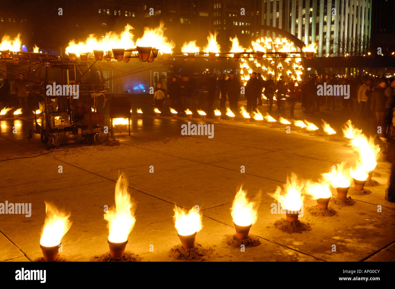 Nacht des Feuers vom Cie Carabosse Wintercity Festival Stockfoto Nacht des Feuers vom Cie Carabosse Wintercity Festival Stockfoto