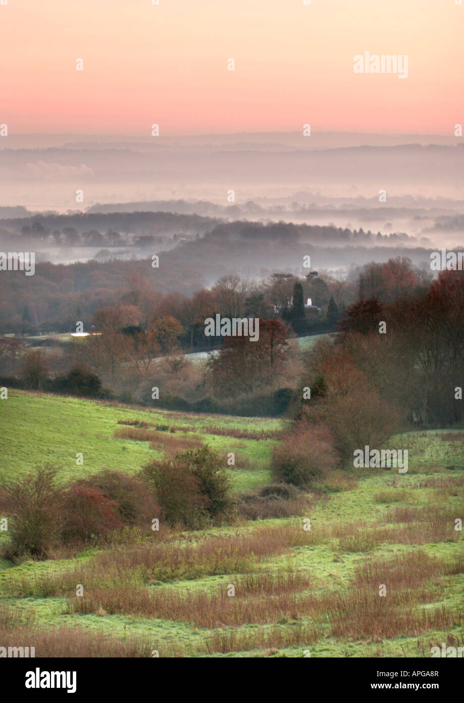 Am frühen Morgen von Tonbridge. Stockfoto