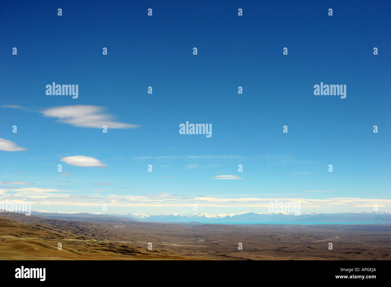 Riesigen Himmel über der chilenischen Steppe Stockfoto