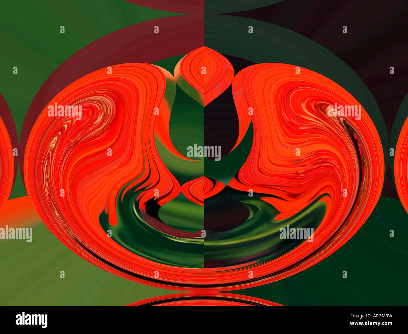 Geschmolzenen Landschaft abstrakte Kunst Bild geeignet für ökologischen Tourismus-Geschäft oder Sport Logo oder als darstellende Kunst Stockfoto