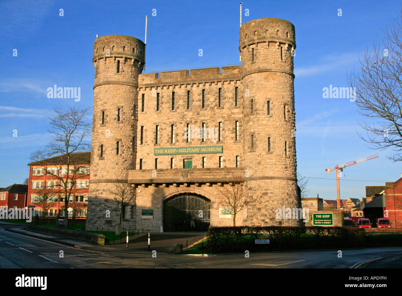Der Bergfried Military Museum of Devon und Dorset Dorchester England uk gb Stockfoto