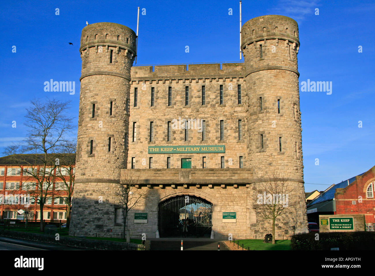 Der Bergfried Military Museum of Devon und Dorset Dorchester England uk gb Stockfoto