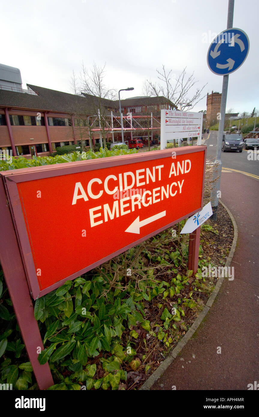 Das Princess Royal Hospital, Haywards Heath, West Sussex. Stockfoto