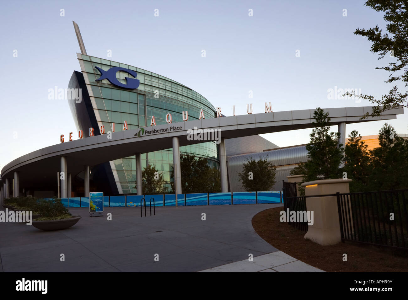 Georgia Aquarium außen in der Innenstadt von Atlanta Georgia Stockfoto