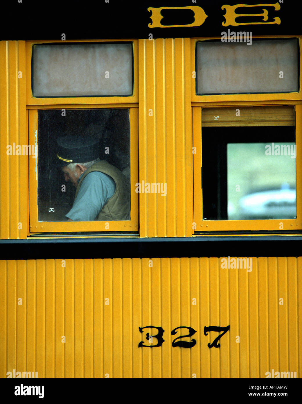 USA - COLORADO: Detail des Denver & Rio Grande Eisenbahnwagen Stockfoto