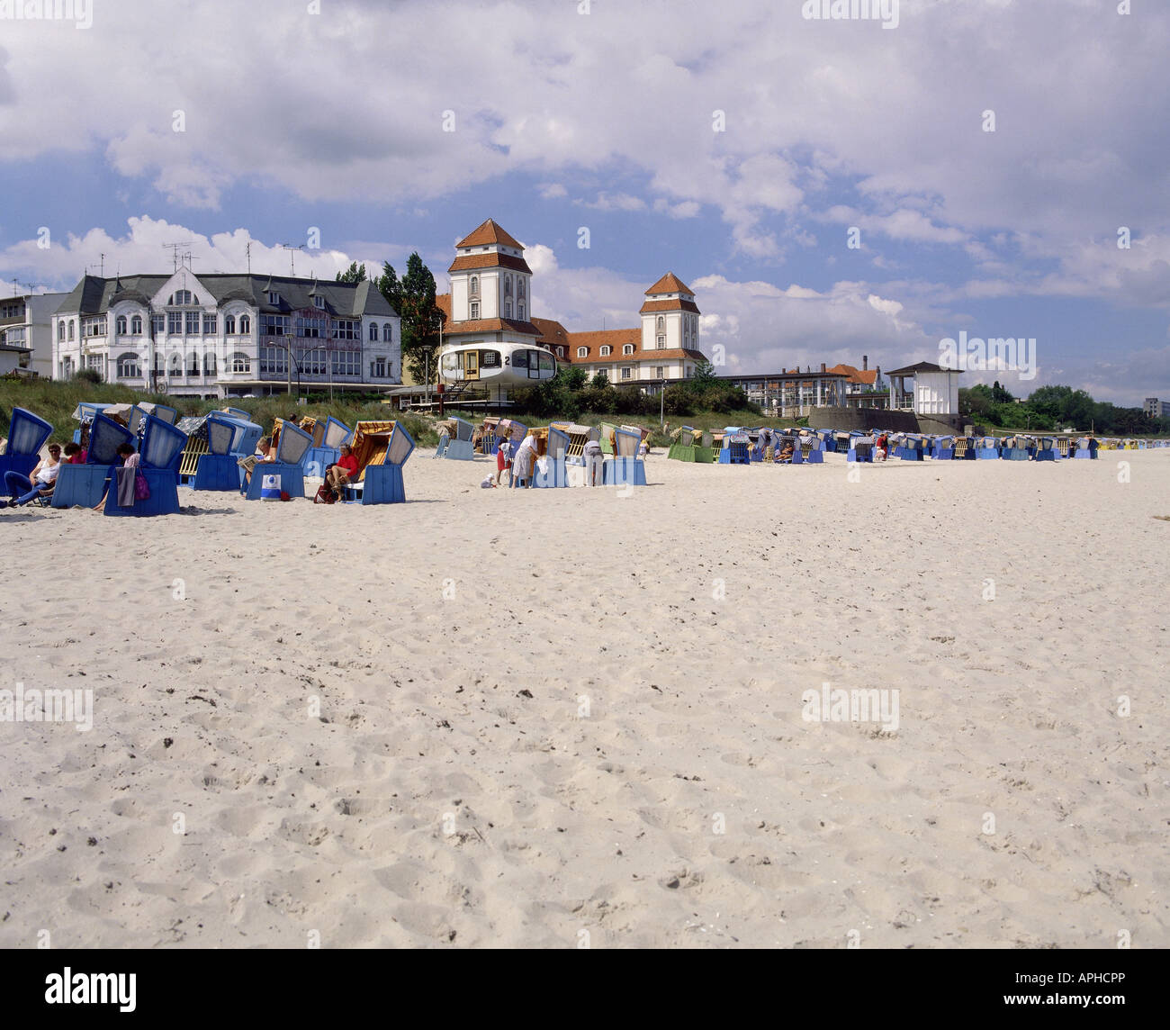 Geografie/Reise, Deutschland, Mecklenburg-Vorpommern, Insel Rügen/Rugen, ostseebad Binz, Strand- und Kurhotel, Stockfoto
