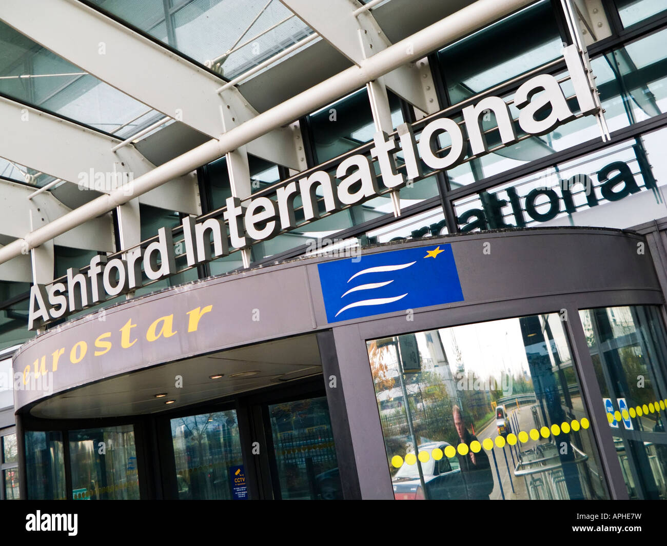 Ashford International Eurostar Terminal Bahnhof Eingang Ashford, Kent, UK Stockfoto