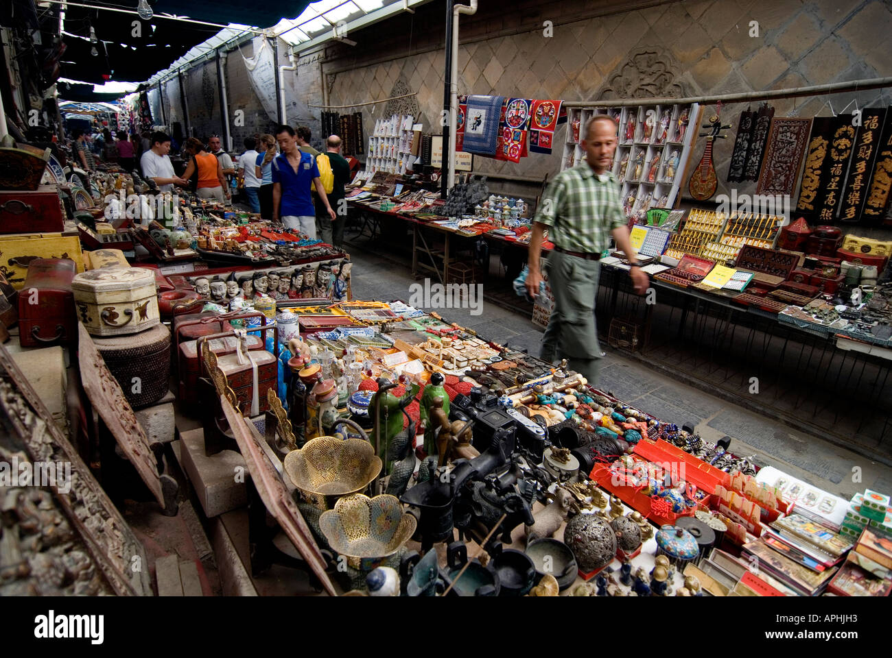 Das Souvenir Markt drausen der großen Moschee muslimischen Viertel XI ein P R China Stockfoto