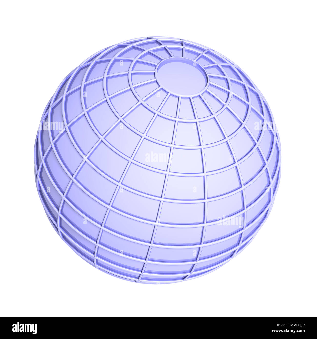 Generische Globus Abbildung vor einem weißen Hintergrund. Stockfoto