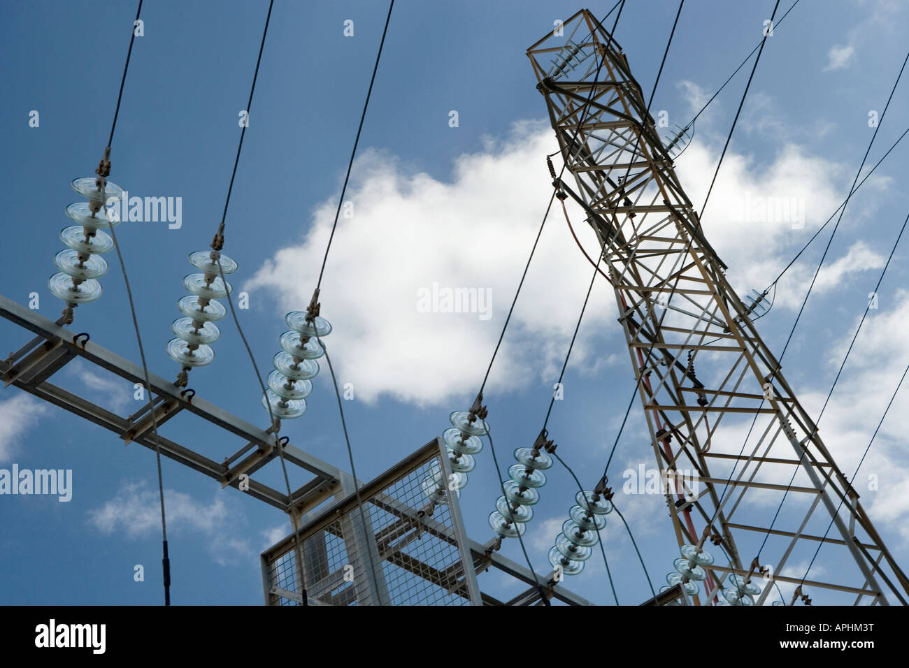 Spanien, Kanarische Inseln, La Gomera, Power-Pole Stockfoto